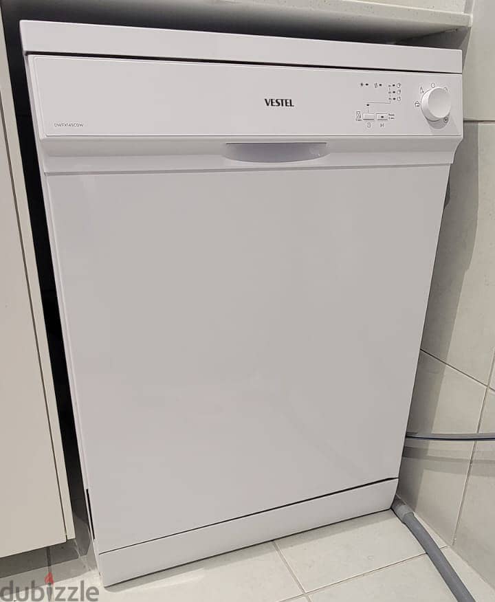 VESTEL (Made in Turkiye) Dishwasher, Free standing, 5 Programs, White 0