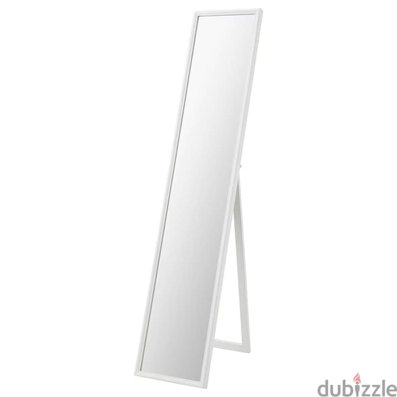 Standing mirror, white, 30x150 cm 0