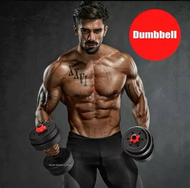 new dumbbell black red color best quality best price durability cast 6