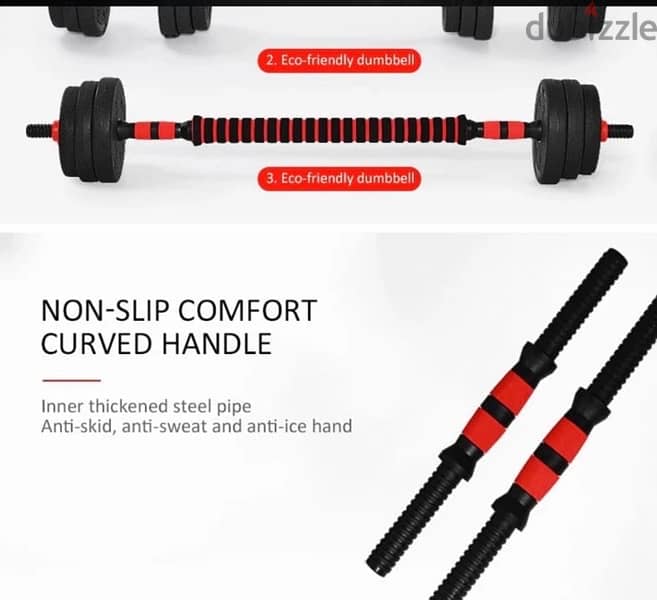 new dumbbell black red color best quality best price durability cast 9