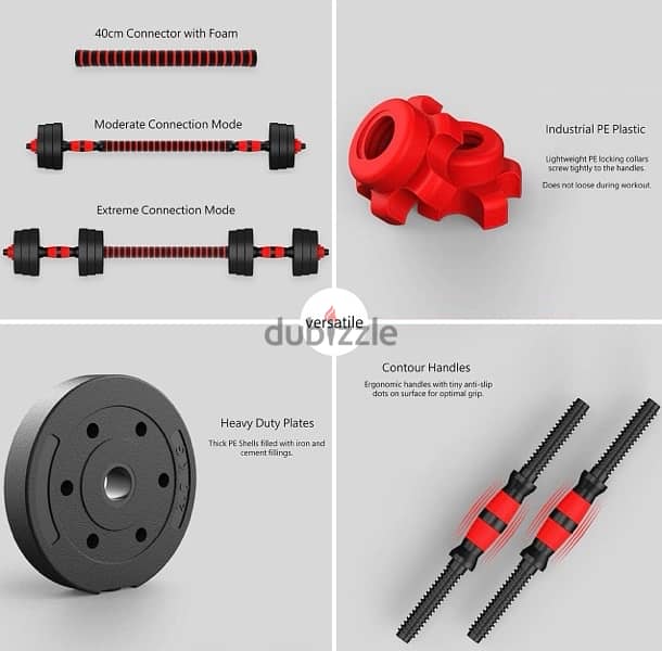 new dumbbell black red color best quality best price durability cast 13