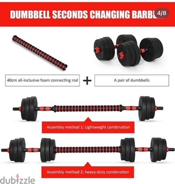 new dumbbell black red color best quality best price durability cast 18