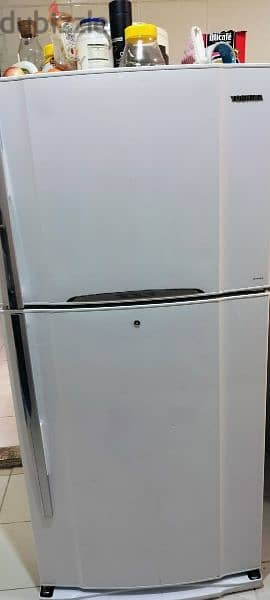 Toshiba double door fridge good condition 0