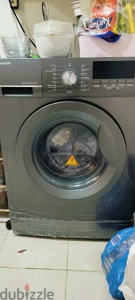 sharp fron loader washing machine less than year used like new 0