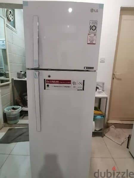 LG double door fridge brand new condition for sale in mangaf block 4. 0