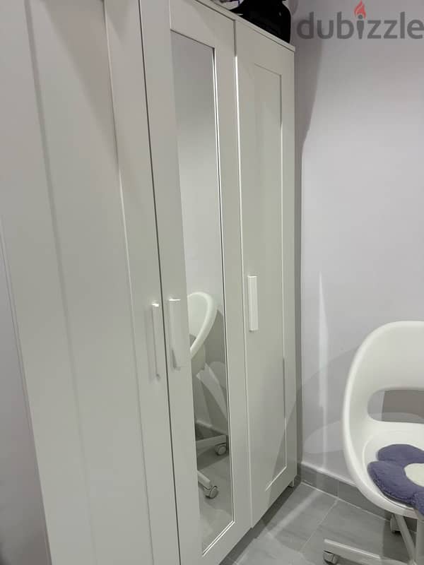 IKEA Brimnes wardrobe with 3 doors-white 117x190cm 0