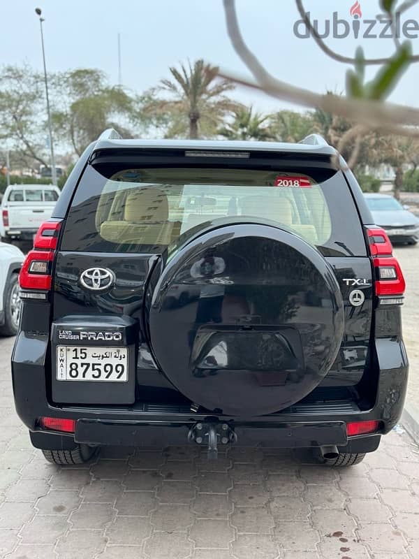 Toyota Prado 2018 Alsayer service& original paint 3