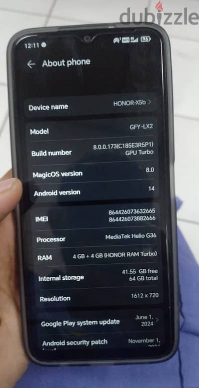 Honour X5b 4x4 8 gb ram 64 memory. . 97154243 shaji