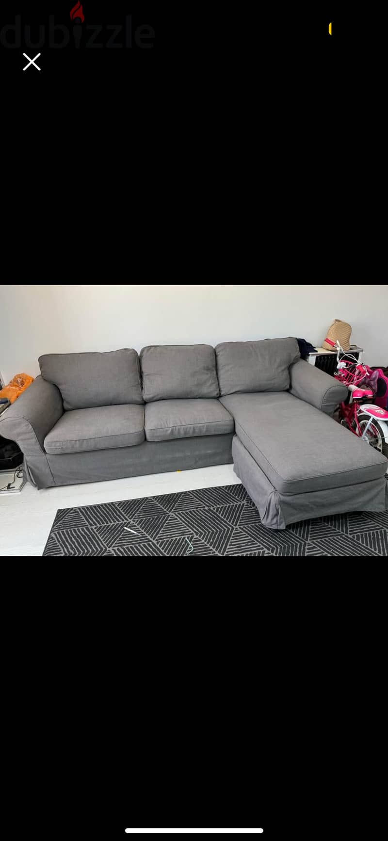 ikea 3seater with lounge 0