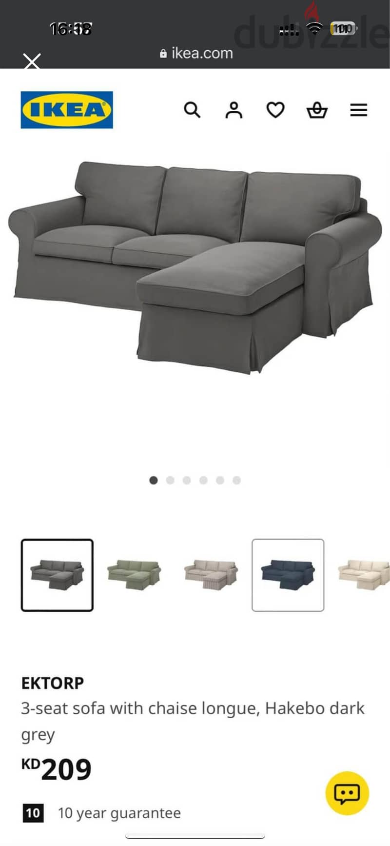 ikea 3seater with lounge 1