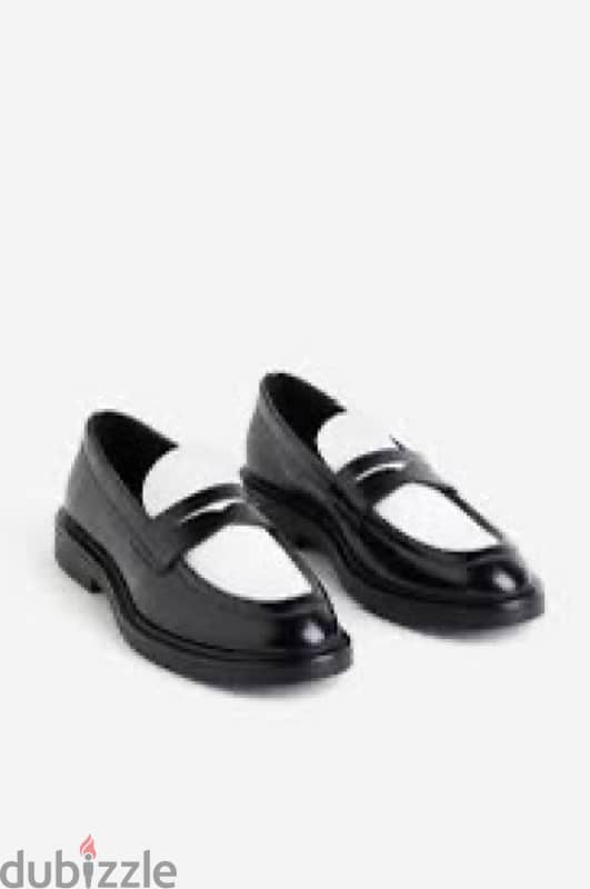 H&M pennywhite double toned loafers 0