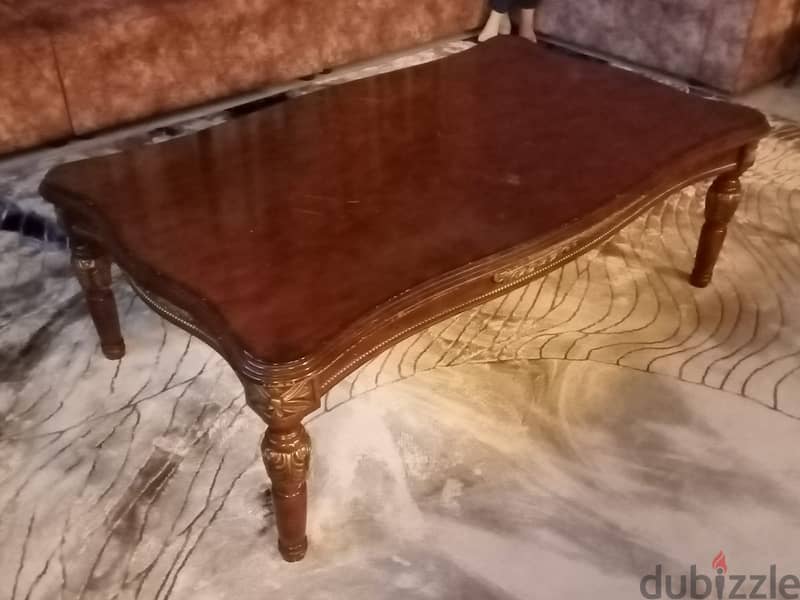 Dinning Table with 6 chairs purpole color in very good condition 3