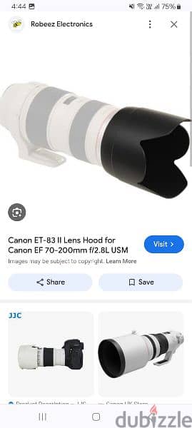 Canon ET-83 ii Lens Hood 1