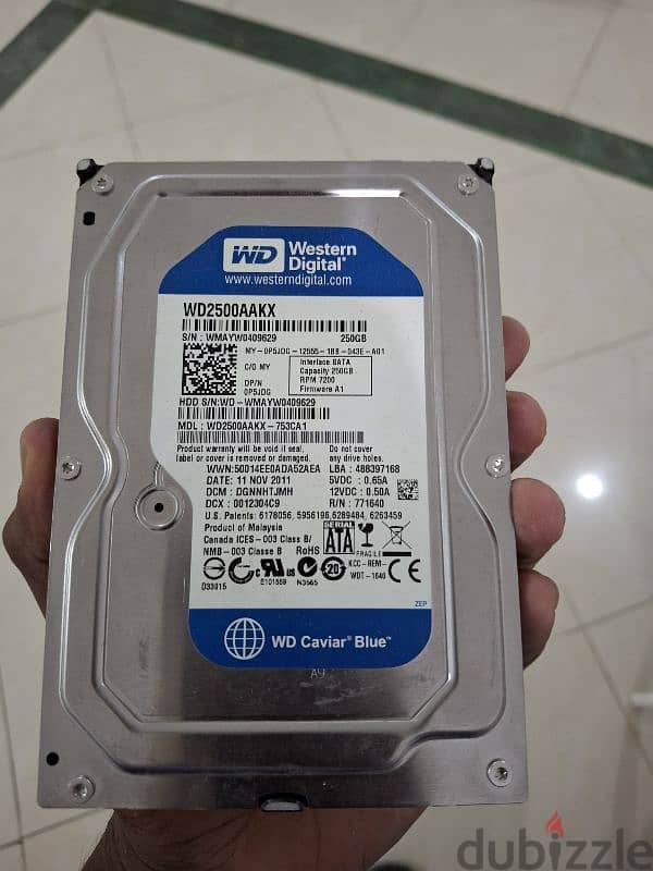 western digital 250gb harddisk 2