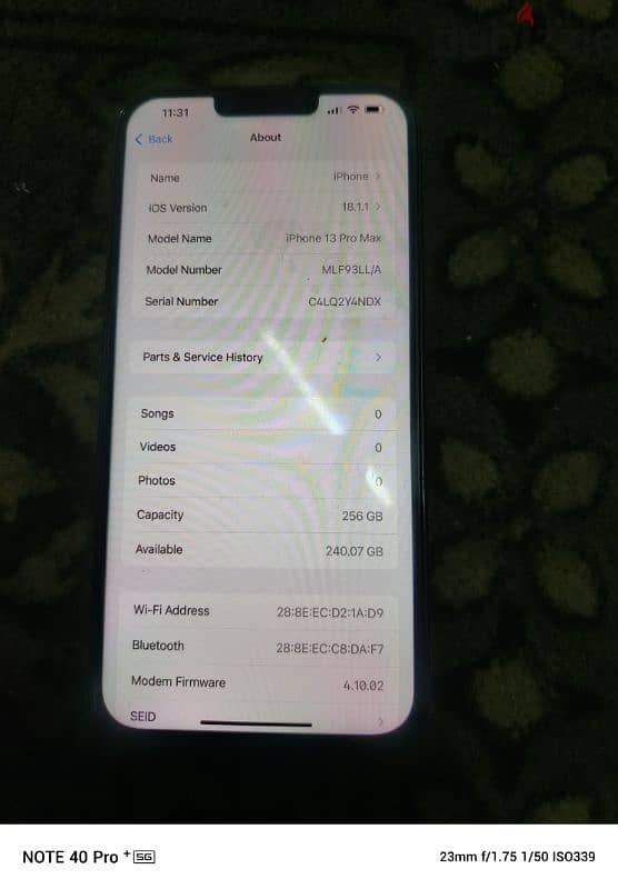 iPhone 13 pro Max 256 GB only LCD change 1