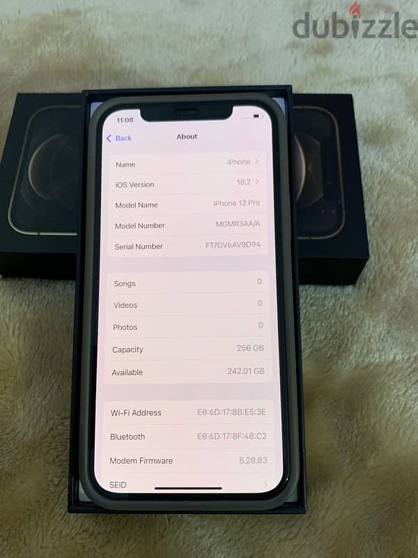 iPhone 12 Pro 256gb battery 87% not open phone not change anything 10