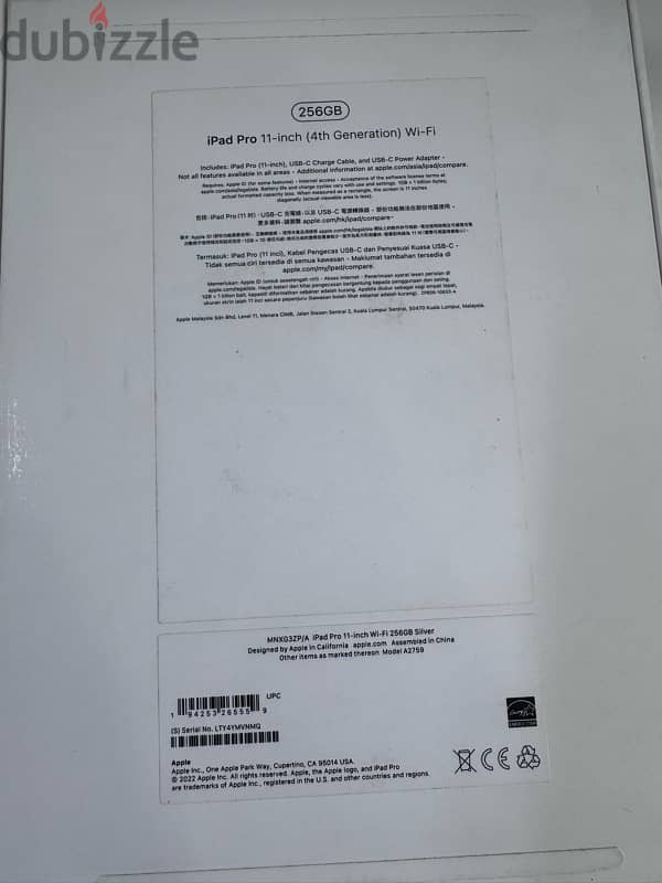 Apple iPad Pro 11”M2 256 GB WiFi Silver  Used! 8