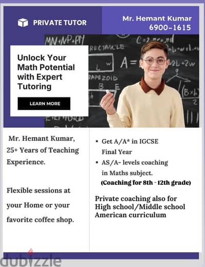 25+ yrs experienced teacher for Maths for IGCSE/CBSE/American curricul