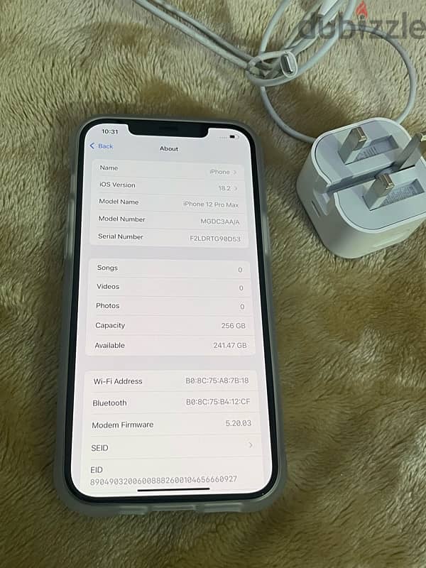 iPhone 12 Pro Max 256gb battery 86% not open phone same like new 8