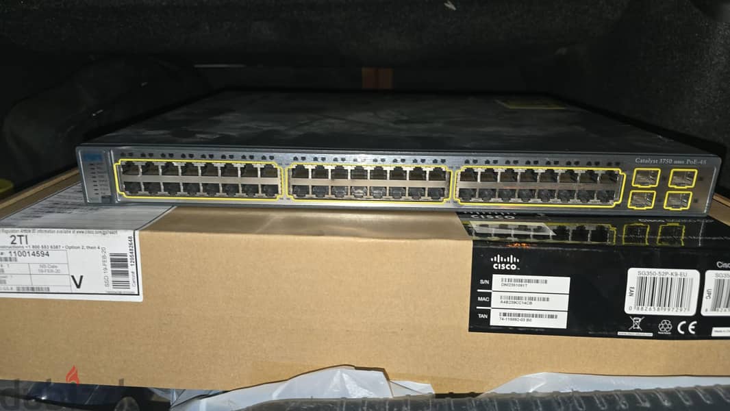 20.00 KDCisco Catalyst 3750 48 Port Switch POE For Sale 1