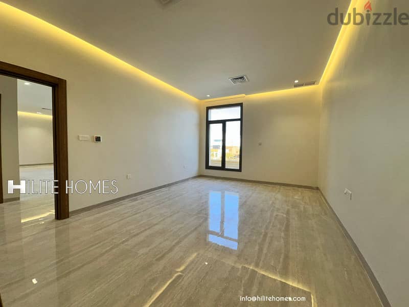 FIVE BEDROOM BRAND NEW TRIPLEX WITH ROOF FOR RENT IN AL FUNAITEES 2