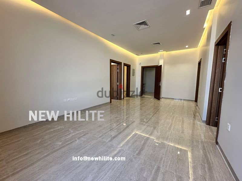 BRAND NEW FIVE BEDROOM TRIPLEX WITH ROOF FOR RENT IN AL FUNAITEES 1