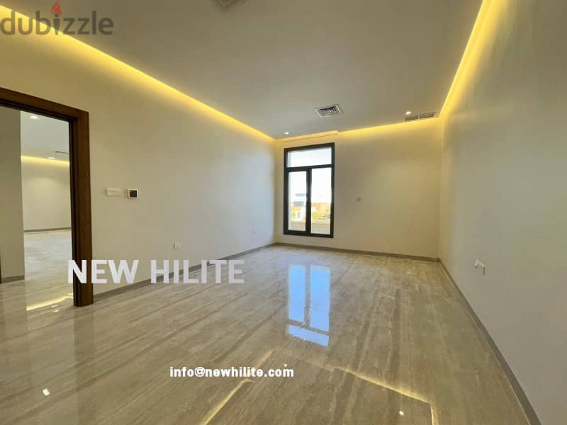 BRAND NEW FIVE BEDROOM TRIPLEX WITH ROOF FOR RENT IN AL FUNAITEES 4