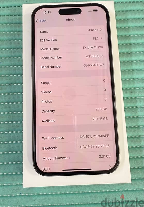 iPhone 15 Pro 5G 256 GB Natural titanium Used! 6