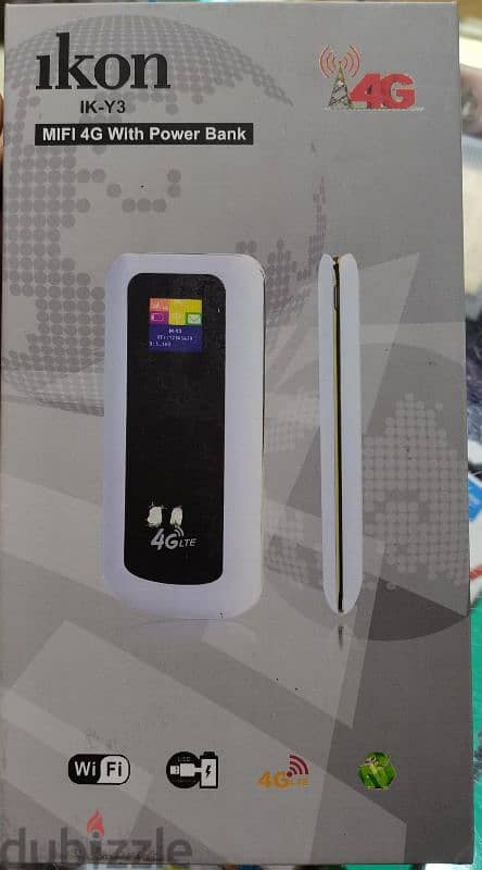 ikon power bank with 4g router 0