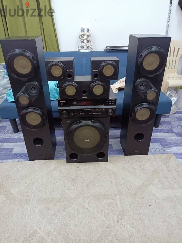 pioneer home theater system full set good condition no remote 4