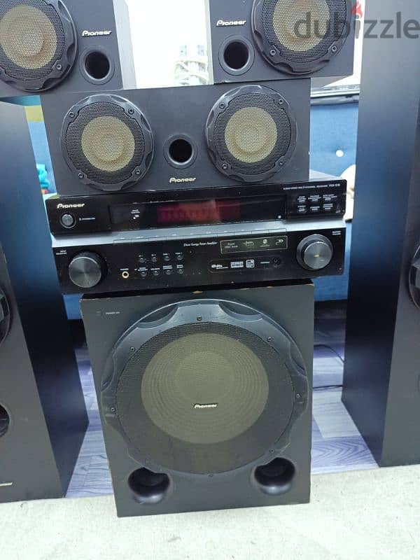 pioneer home theater system full set good condition no remote 6