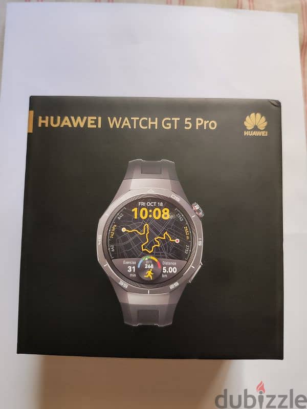 huawei watch GT-5 pro, light used,as new, rubber strap 2