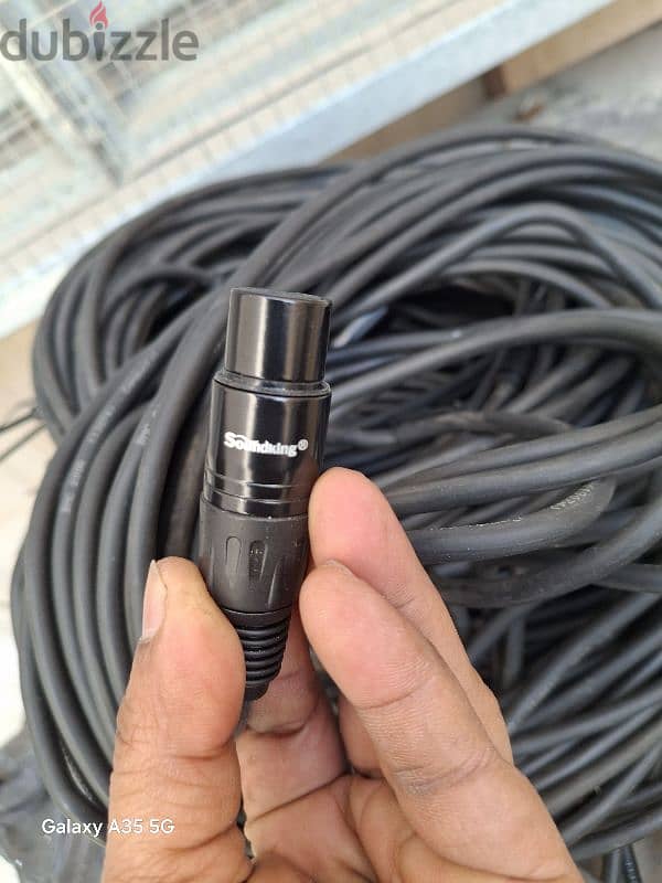 sounking mic cable . 10 piece available . 10 meters 3