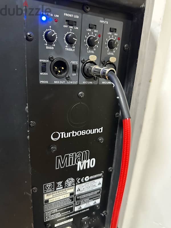 turbosound milan m10 powered speaker 1