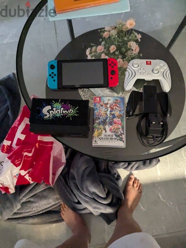 new Nintendo switch and controller and game 1