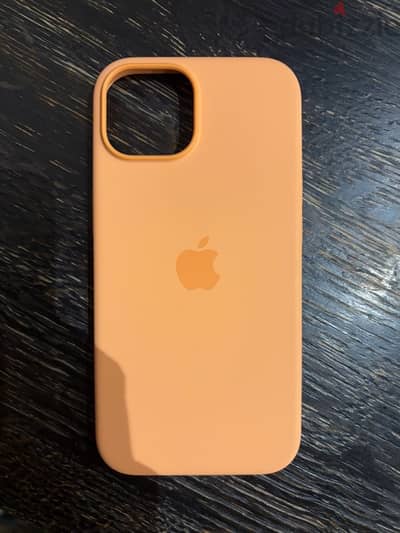 iPhone 15 Apple orginal Silicone Case (orange) with MagSafe