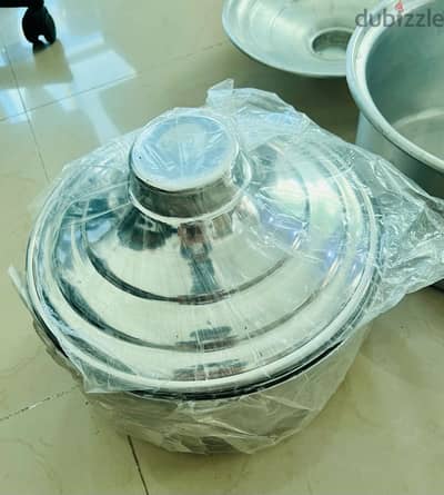 7 x Aluminium Cooking Pot with Lid | قدر ألومنيوم