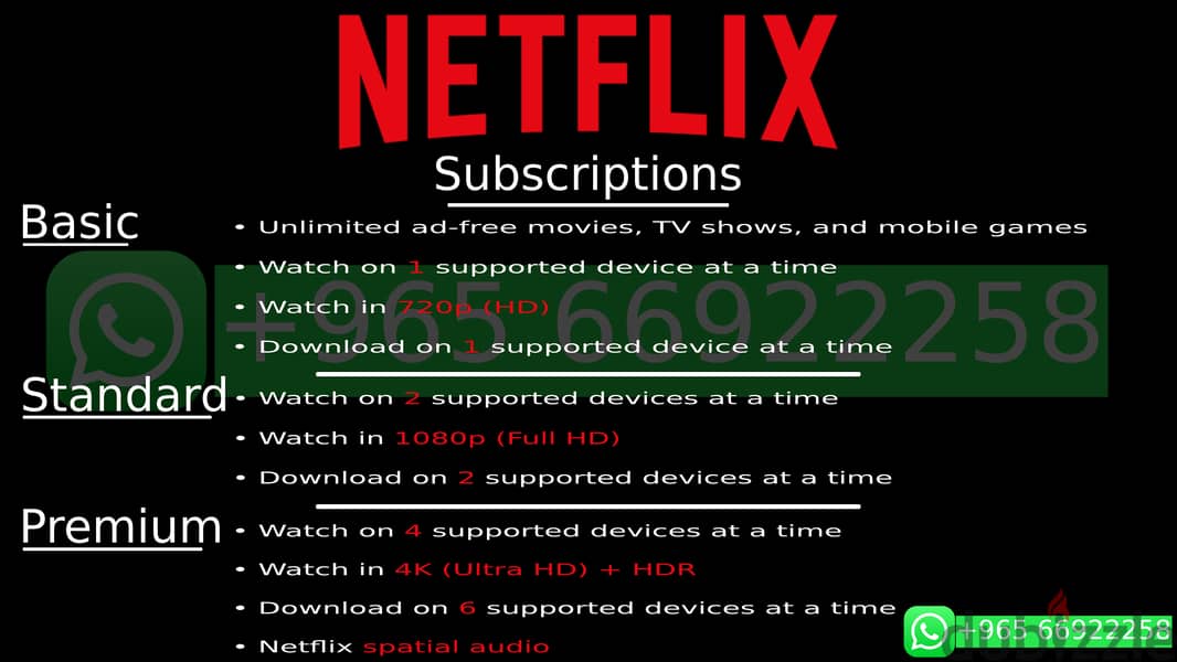 NETFLIX 720P, 1080P & 4K + HDR - Private Accounts only  حسابات نتفليكس 1