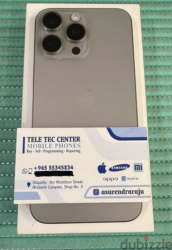 iPhone 15 Pro Max 512 gb Natural titanium Used! 0