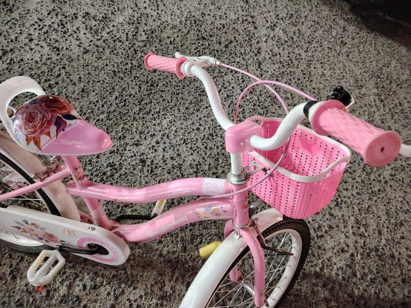 Charming Pink Kids' Bicycle with Basket – Perfect for Girls! 2