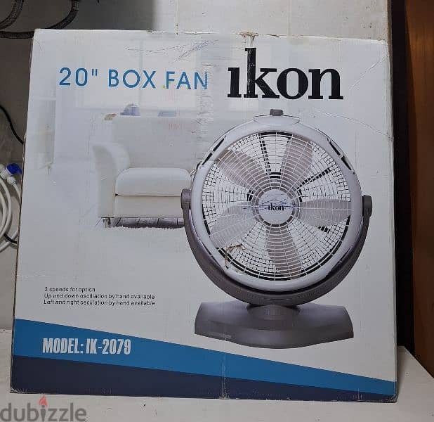 20 Inch(Big Size) Ikon Box Fan for Sale 0