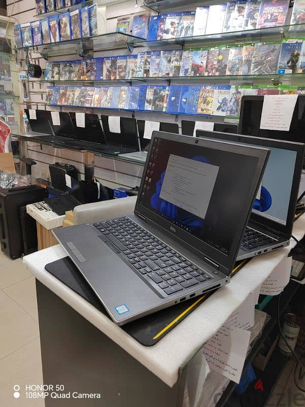 dell precision core i7 HQ 9 generation Ram 16 Hard ssd ديل جيل تاسع 6