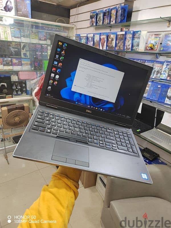 dell precision core i7 HQ 9 generation Ram 16 Hard ssd ديل جيل تاسع 8