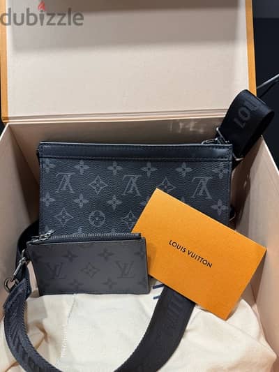 original Lv gaston shoulder bag cross bag Monogram