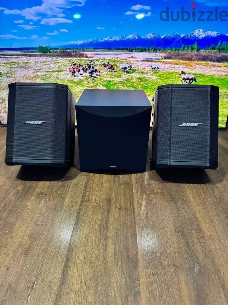 Two Bose S1 Pro with Yamaha Sub 7