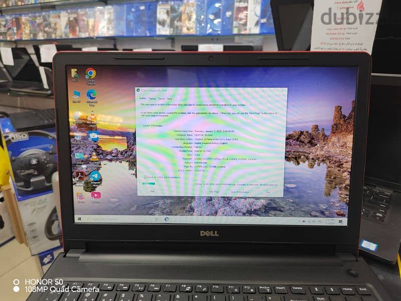 dell inspiron core i3 6 generation Ram 8 ddr4 Hard 500 ديل جيل سادس 6