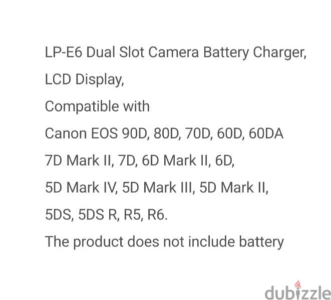 Canon battery LP-E6 battery charger 2