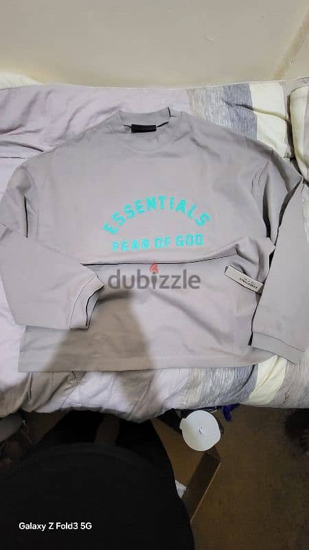 Essential fear of god crewneck sweetshirt original 0