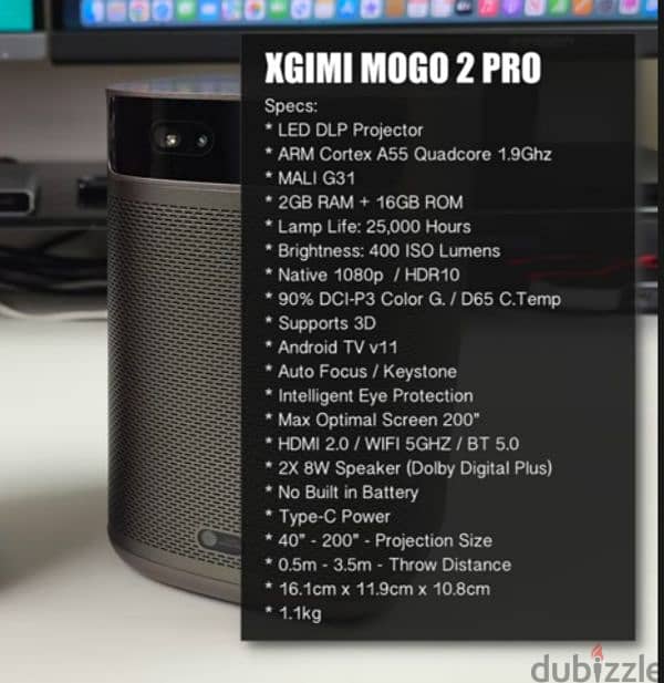 projector XGIMI MOGO 2 Pro 2