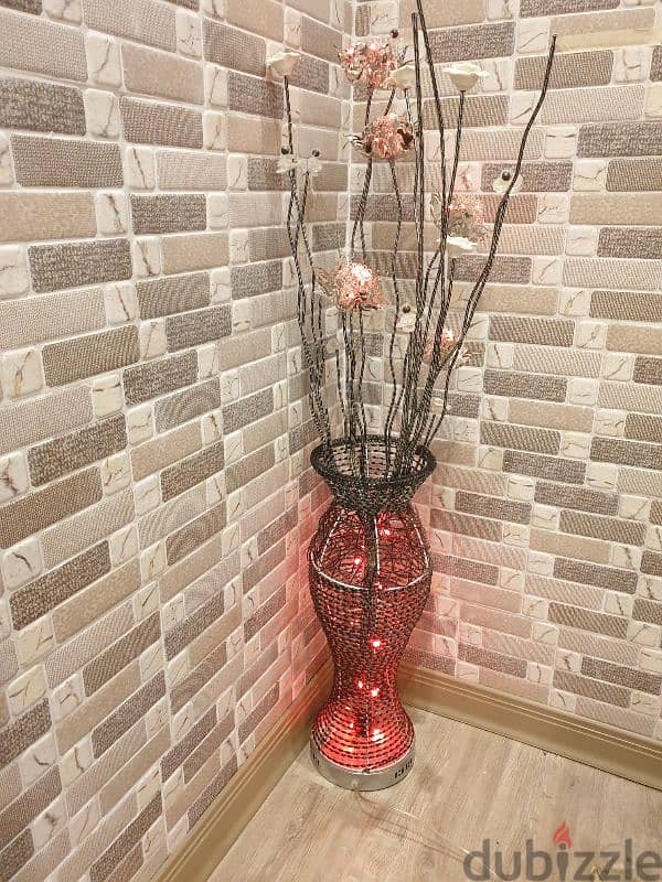 5 color lights crystal flower vase 2